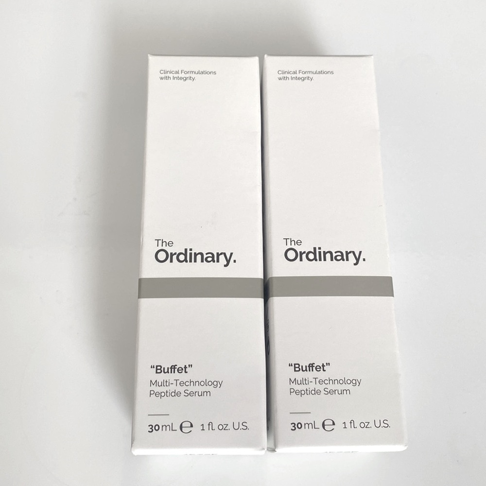 X2 The Ordinary 'Buffet' Multi-Technology Peptide Serum, 30ml , New in Box